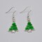 Christmas Tree Silver Earrings product 2